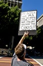 Protester Holds Up Sign at Occupy L.A.