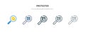 Protester icon in different style vector illustration. two colored and black protester vector icons designed in filled, outline,