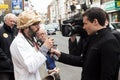 Protester interviewed at Anti UKIP protest in Thanet South