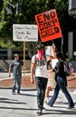 Protester at Occupy L.A. Royalty Free Stock Photo