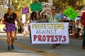 Protesters Against Protests March In Oddball Miami Parade Royalty Free Stock Photo