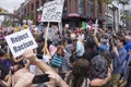 Protesters at anti-Trump demonstration in San Diego