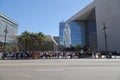 Protesters Assemble Outside LAPD Headquarters