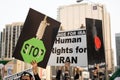 Protesters Call For Human Rights and to End Executions in Iran