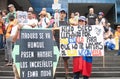 Protesters in Caracas against Venezuelan goverments