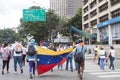 Protesters in Caracas against Venezuelan goverments