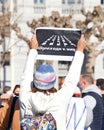 Protesters demanding the release of Alexei Navalny