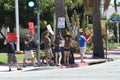 Protesters in Fullerton California July 18