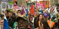 Protesters at the Houses of Parliament