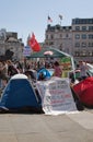 Protesters in London