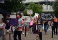 Protesters march in defiance of abortion ban Royalty Free Stock Photo