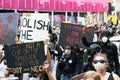 Black Lives Matter/Not Another Black Life Protest in Toronto, Ontario Royalty Free Stock Photo