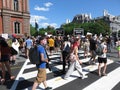 Protesters Marching Downtown