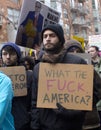 Protesters Outside of Donald Trump`s Inauguration 2017