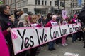 Protesters Outside of Donald Trump`s Inauguration 2017