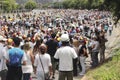 Protesters participating in the event called The mother of all protests in Venezuela against Nicolas Maduro government 2017