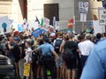 Protesters and Police During Peaceful DNC Demonstration