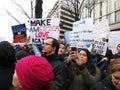 Protesters at the Presidential Inaugural Parade