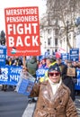 Protesters at the SOS NHS National Demonstration in London, UK.