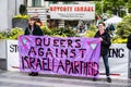 Protesters supporting Palestine