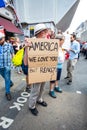 Protesters take to the streets of London to protest Donald Trump`s Visit