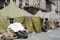 Protesters tents at Khreshatyk street near Maydan Nezalezhnosti square,Kiev