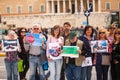 Protesters during the World Day of Action against TTIP CETA TISA, (Transatlantic Trade and Investment Partnership) in Athens