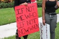 Protesting the death of George Floyd in Delray Beach, Florida