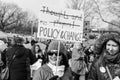 Protestor asks for Policy and Change at March For Our Lives Royalty Free Stock Photo