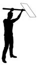 Protest Rally March Picket Sign Silhouette Person