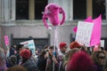 Protestor holding funny sign, 2017 Women`s March Los Angeles