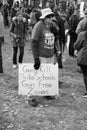 Protestor Holding Sign at March For Our Lives Royalty Free Stock Photo