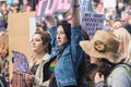 Protestor holding sign, 2017 Women`s March Los Angeles