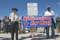 Protestor in Tucson Arizona of President G Bush Royalty Free Stock Photo