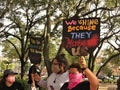 Protestors at BLM rally