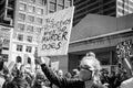 Protestors Hold Up Sign Reading `The Protest Ends When the Murder Does ` at Protest for George Floyd