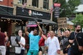 Protestors march in Knoxville, TN after Roe v Wade decisions Royalty Free Stock Photo