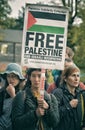 Protestors at a Pro Palestine rally, Exeter,UK