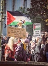 Protestors at a Pro Palestine rally, Exeter,UK