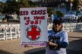 Protests against the Red Cross, Tel Aviv, Israel Ã¢â¬â 31 Dec, 202 Royalty Free Stock Photo