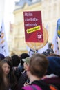 Protests against TTIP in Austrian cities Royalty Free Stock Photo