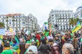 Algerians protesting against Bouteflika& x27;s regime in Algiers