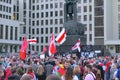 Protests in Belarus against the results of president elections where Lukashenko won. Minsk, Belarus, August 21,