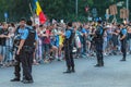 Protests in Bucharest Romania against the corrupt government - August / 11 / 2018 Royalty Free Stock Photo