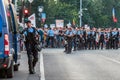 Protests in Bucharest Romania against the corrupt government - August / 11 / 2018 Royalty Free Stock Photo