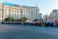 Protests in Bucharest Romania against the corrupt government - August / 11 / 2018 Royalty Free Stock Photo
