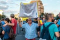 Protests in Bucharest Romania against the corrupt government - August / 11 / 2018 Royalty Free Stock Photo