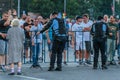 Protests in Bucharest Romania against the corrupt government - August / 11 / 2018 Royalty Free Stock Photo