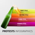 Protests infographics