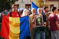 Protests in Oradea city against cyanide gold digging in Rosia Montana in Romania